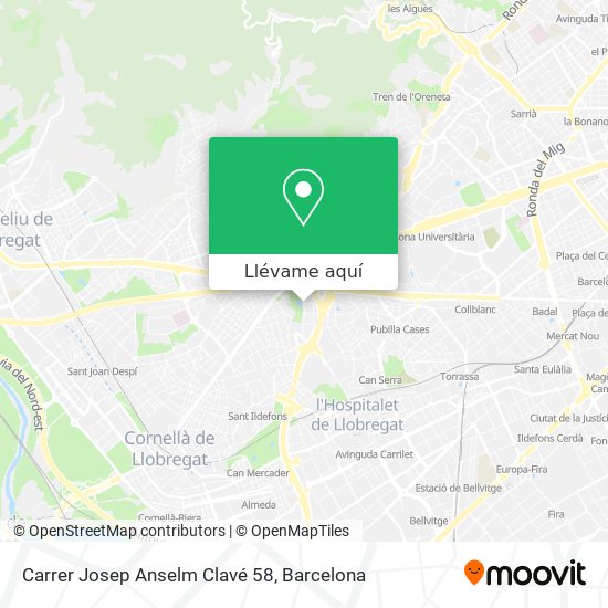 Mapa Carrer Josep Anselm Clavé 58