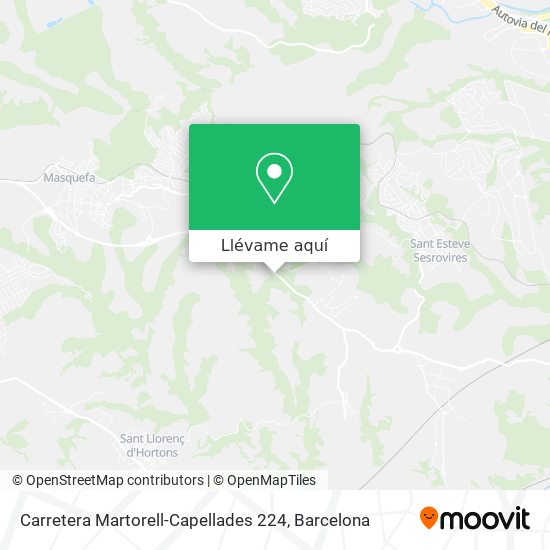 Mapa Carretera Martorell-Capellades 224