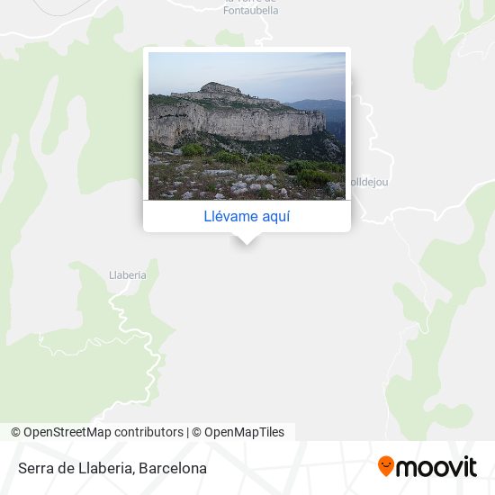 Mapa Serra de Llaberia