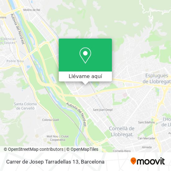 Mapa Carrer de Josep Tarradellas 13