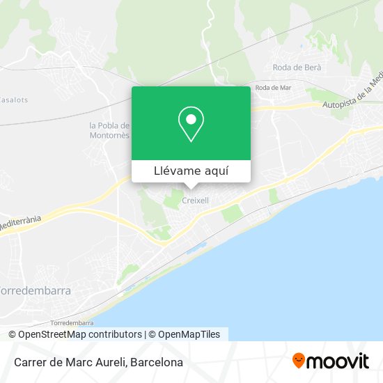 Mapa Carrer de Marc Aureli