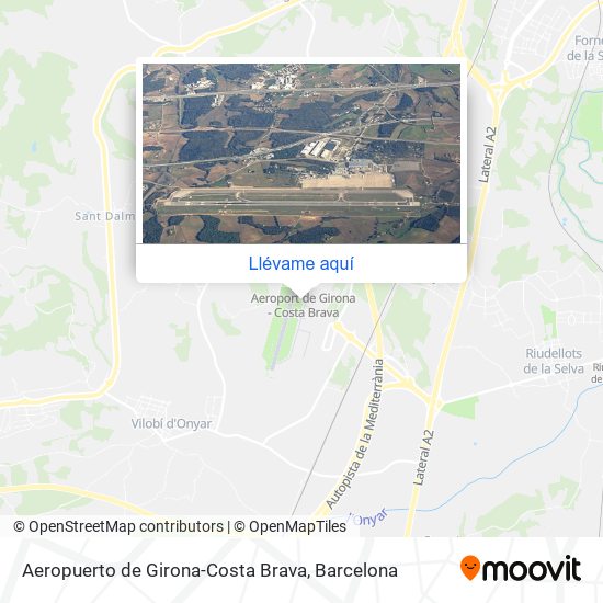 Mapa Aeropuerto de Girona-Costa Brava