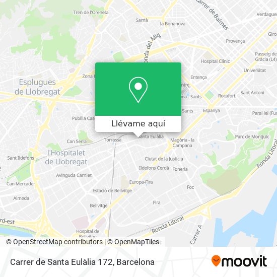 Mapa Carrer de Santa Eulàlia 172