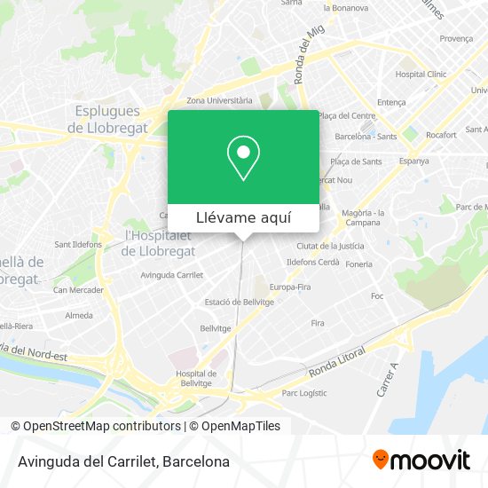 Mapa Avinguda del Carrilet