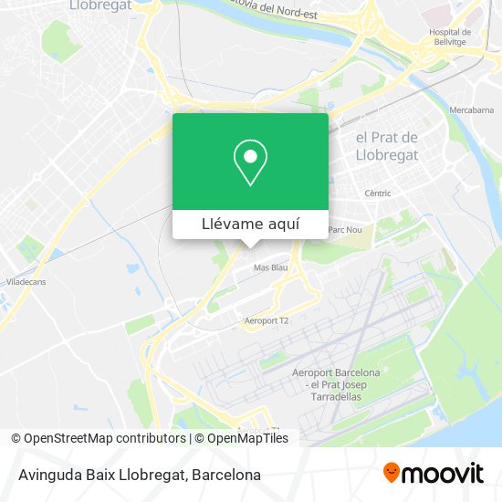 Mapa Avinguda Baix Llobregat