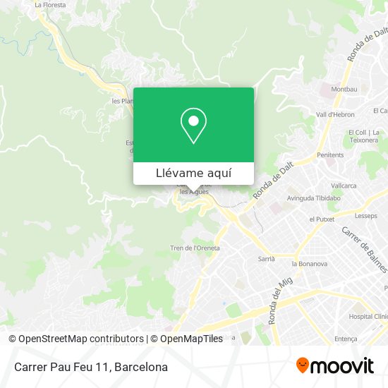 Mapa Carrer Pau Feu 11