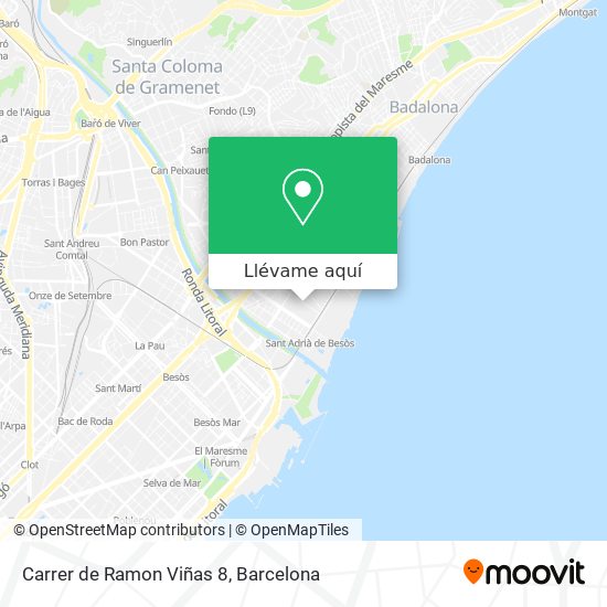 Mapa Carrer de Ramon Viñas 8