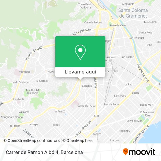 Mapa Carrer de Ramon Albó 4