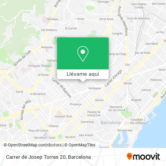 Mapa Carrer de Josep Torres 20