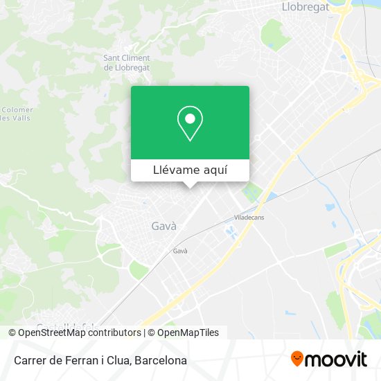 Mapa Carrer de Ferran i Clua