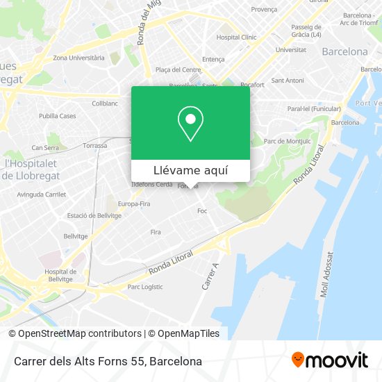 Mapa Carrer dels Alts Forns 55