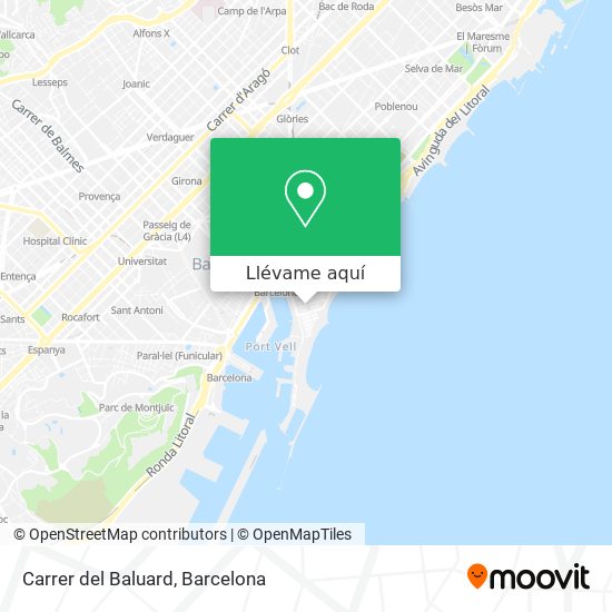 Mapa Carrer del Baluard