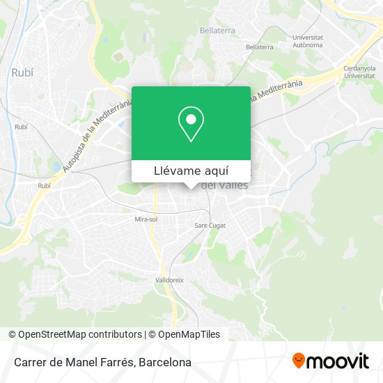Mapa Carrer de Manel Farrés