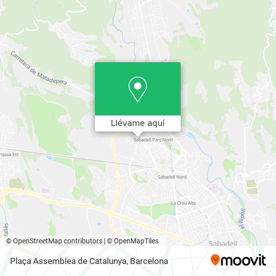 Mapa Plaça Assemblea de Catalunya