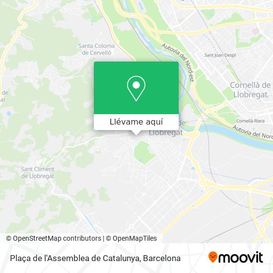 Mapa Plaça de l'Assemblea de Catalunya