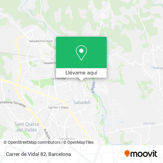 Mapa Carrer de Vidal 82