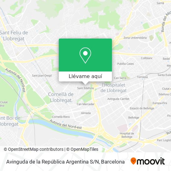 Mapa Avinguda de la República Argentina S / N