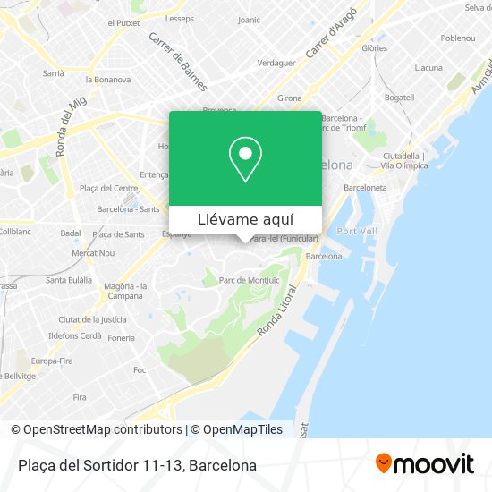Mapa Plaça del Sortidor 11-13