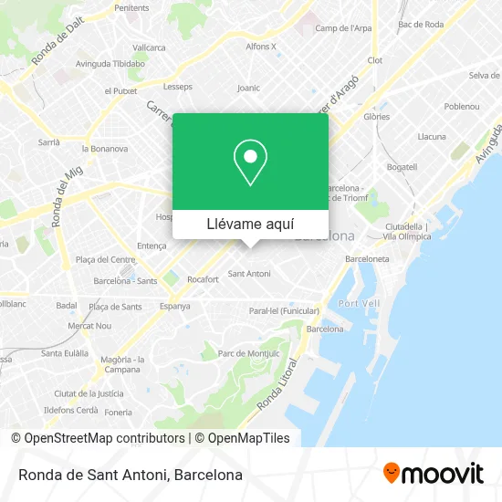 Mapa Ronda de Sant Antoni