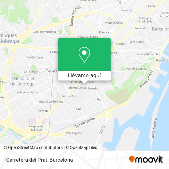 Mapa Carretera del Prat