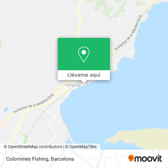 Mapa Colomines Fishing