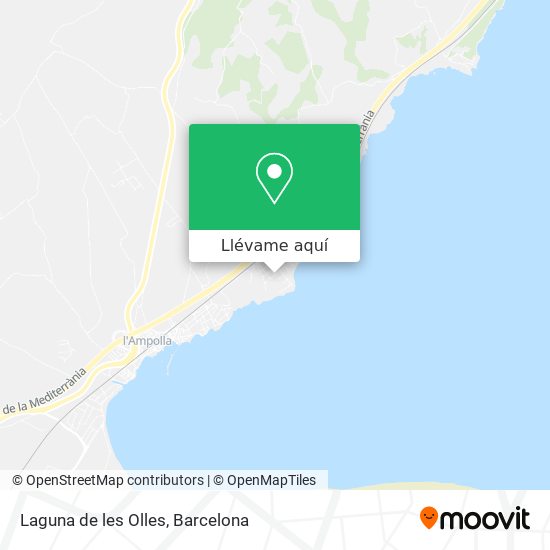 Mapa Laguna de les Olles
