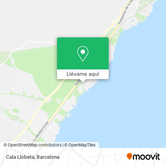 Mapa Cala Llobeta