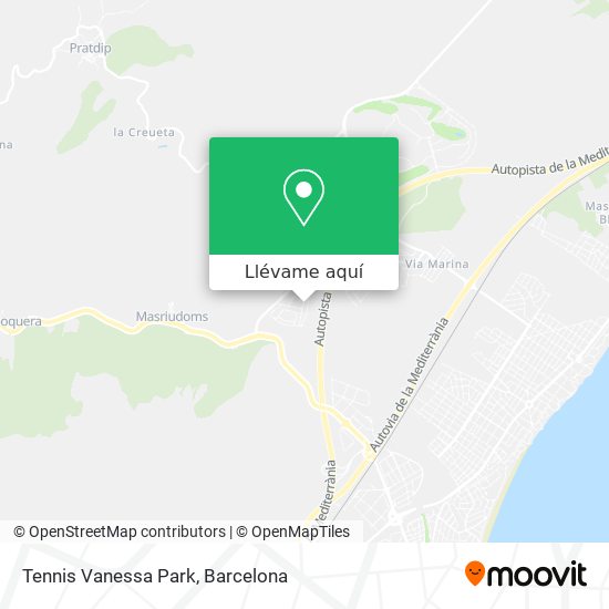 Mapa Tennis Vanessa Park