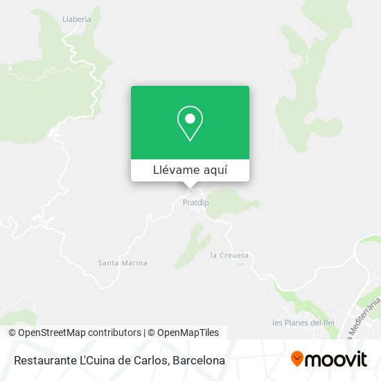 Mapa Restaurante L'Cuina de Carlos