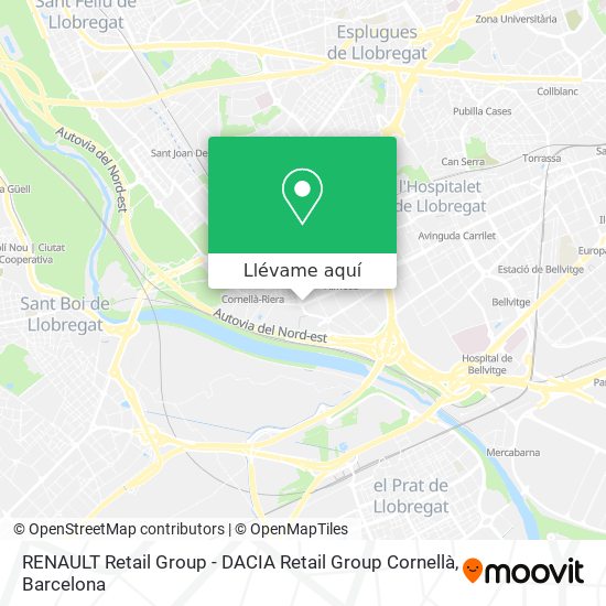 Mapa RENAULT Retail Group - DACIA Retail Group Cornellà