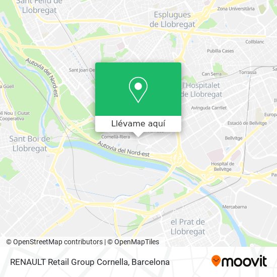Mapa RENAULT Retail Group Cornella