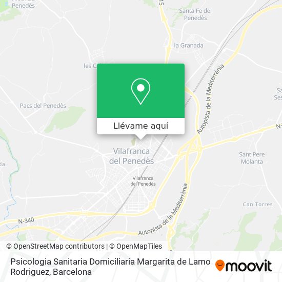 Mapa Psicologia Sanitaria Domiciliaria Margarita de Lamo Rodriguez