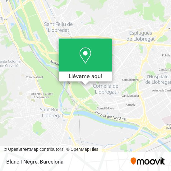 Mapa Blanc I Negre