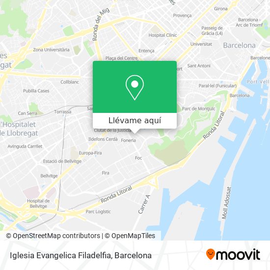 Mapa Iglesia Evangelica Filadelfia