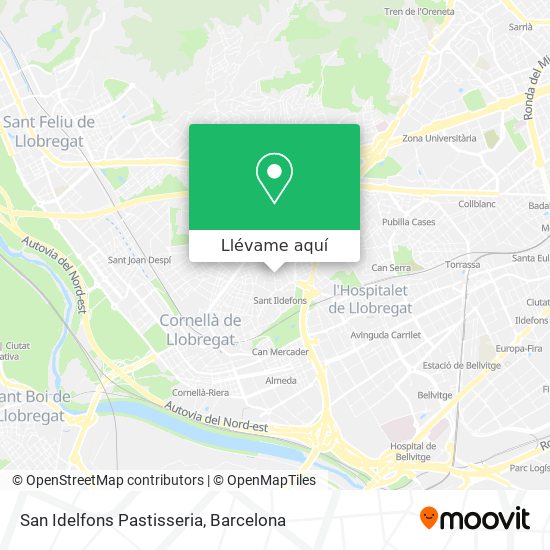 Mapa San Idelfons Pastisseria