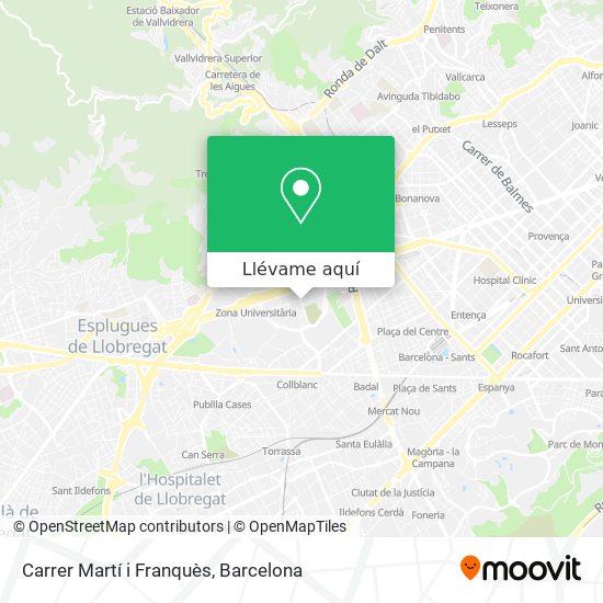 Mapa Carrer Martí i Franquès