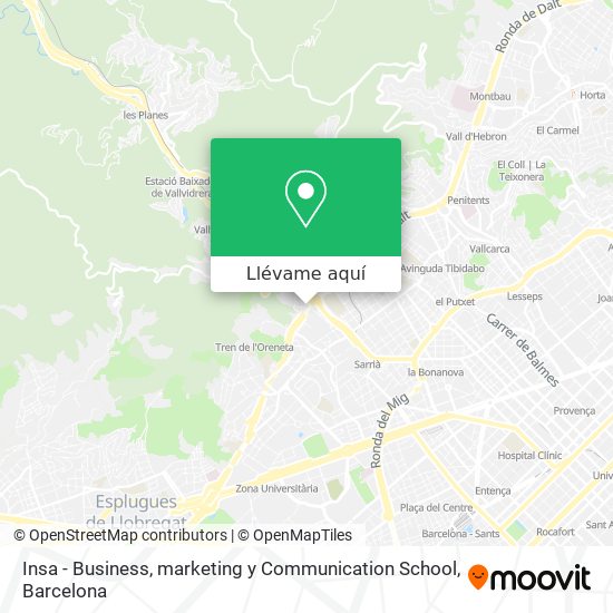Mapa Insa - Business, marketing y Communication School