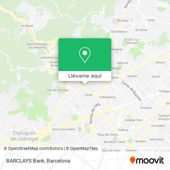 Mapa BARCLAYS Bank