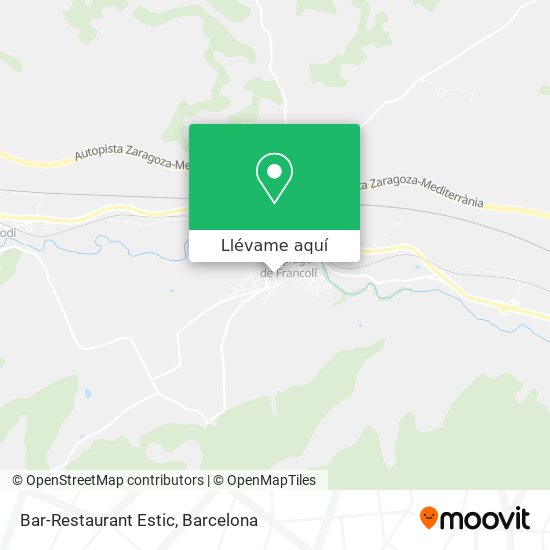 Mapa Bar-Restaurant Estic