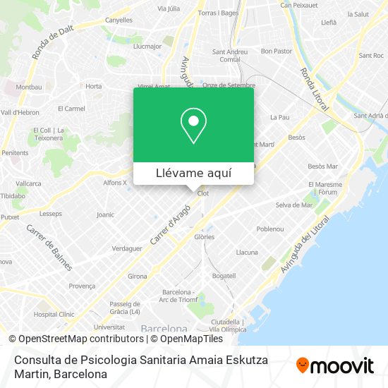 Mapa Consulta de Psicologia Sanitaria Amaia Eskutza Martin