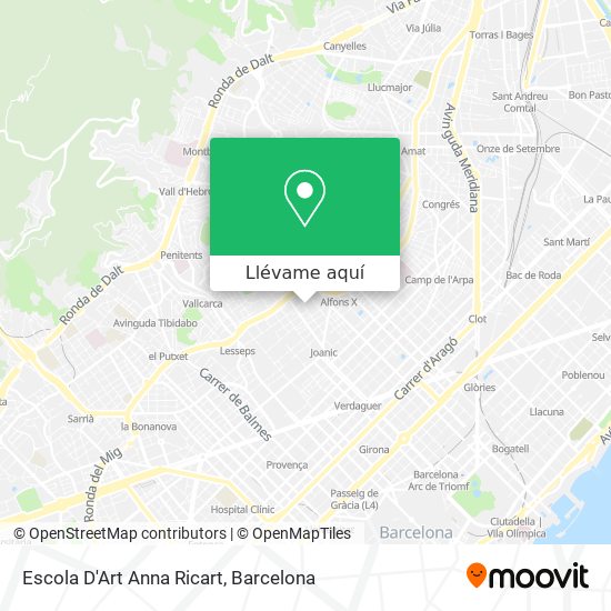 Mapa Escola D'Art Anna Ricart