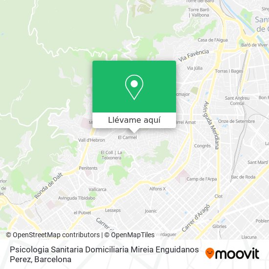 Mapa Psicologia Sanitaria Domiciliaria Mireia Enguidanos Perez