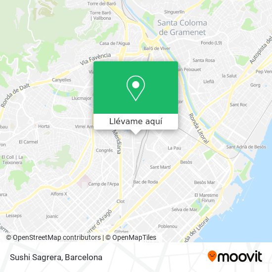 Mapa Sushi Sagrera
