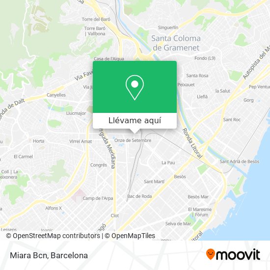 Mapa Miara Bcn