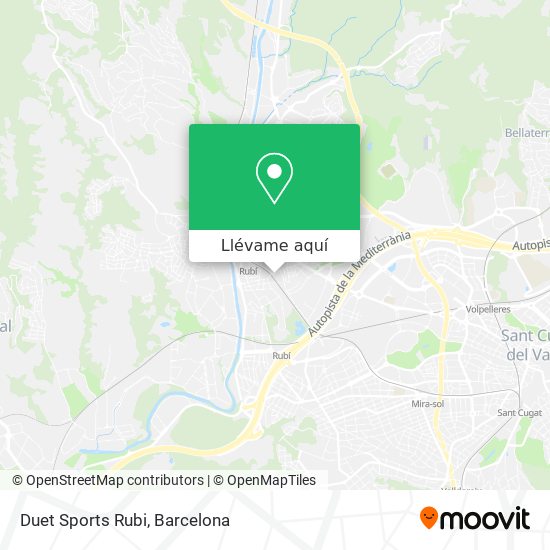 Mapa Duet Sports Rubi