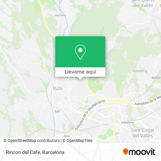 Mapa Rincon del Cafe