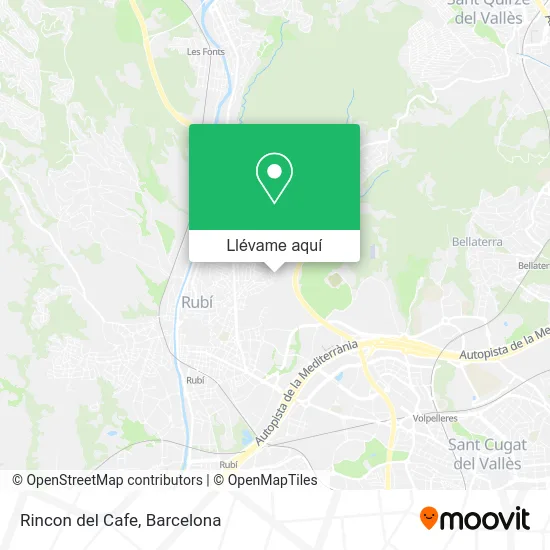 Mapa Rincon del Cafe