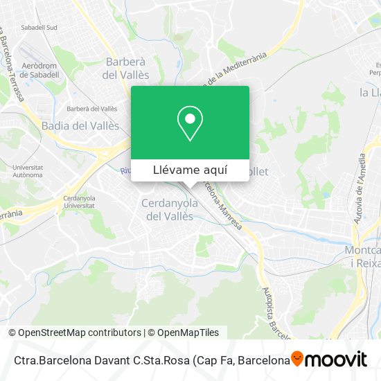 Mapa Ctra.Barcelona Davant C.Sta.Rosa