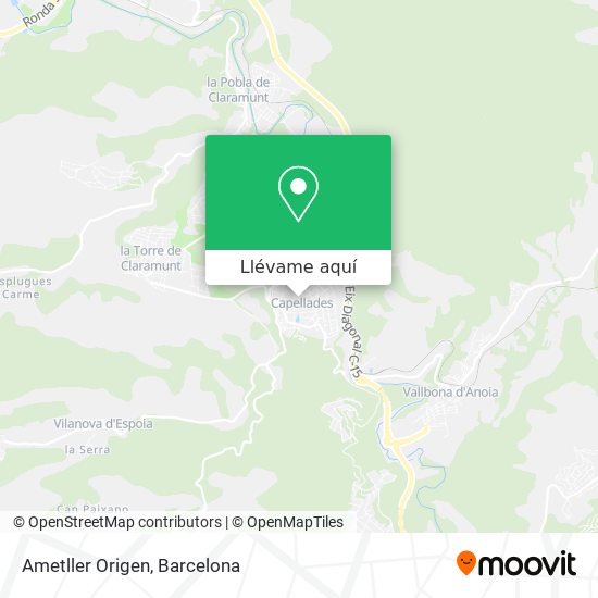 Mapa Ametller Origen