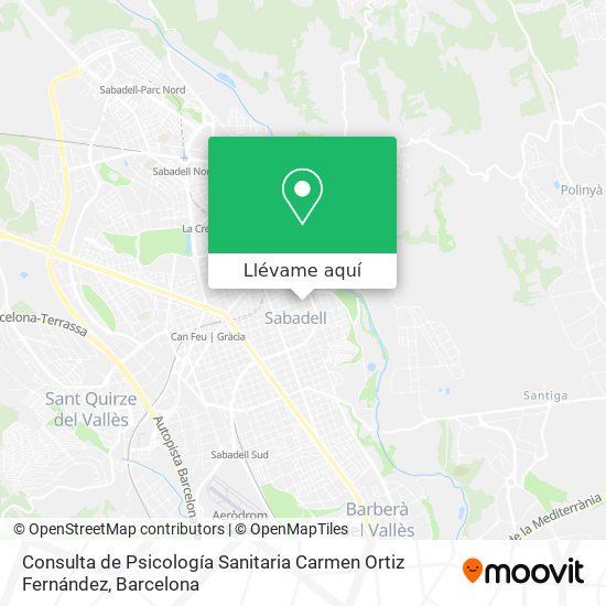 Mapa Consulta de Psicología Sanitaria Carmen Ortiz Fernández